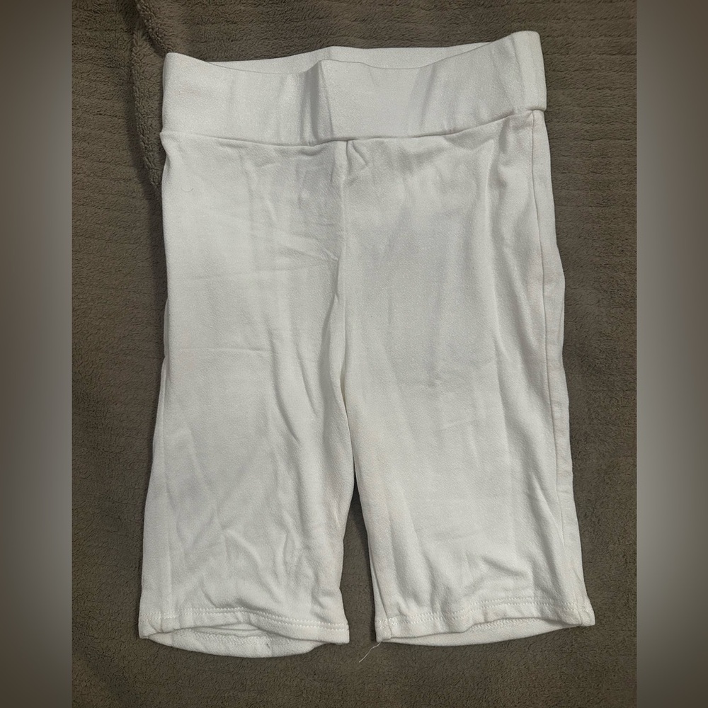 Naked Wardrobe White biker shorts